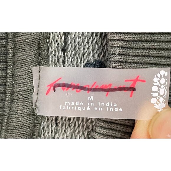 FP Movement Green Sweatshirt With Striped Sleeves & Graphic Design Size M - Picture 15 of 16